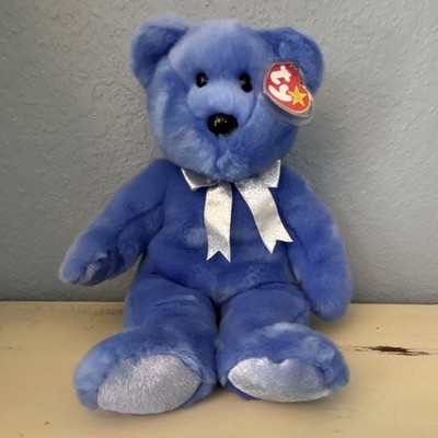 Ty Beanie Buddies Clubby II Blue Bear Plush 1999 for Ages 3+ 3-11 Years