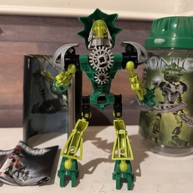 LEGO BIONICLE Lewa Nuva 8567 bonus green masks manual mini comic books Read