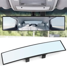 Universal 12-inch Wide Angle Panoramic Rear View Mirror Clip-on For Cars Suvs