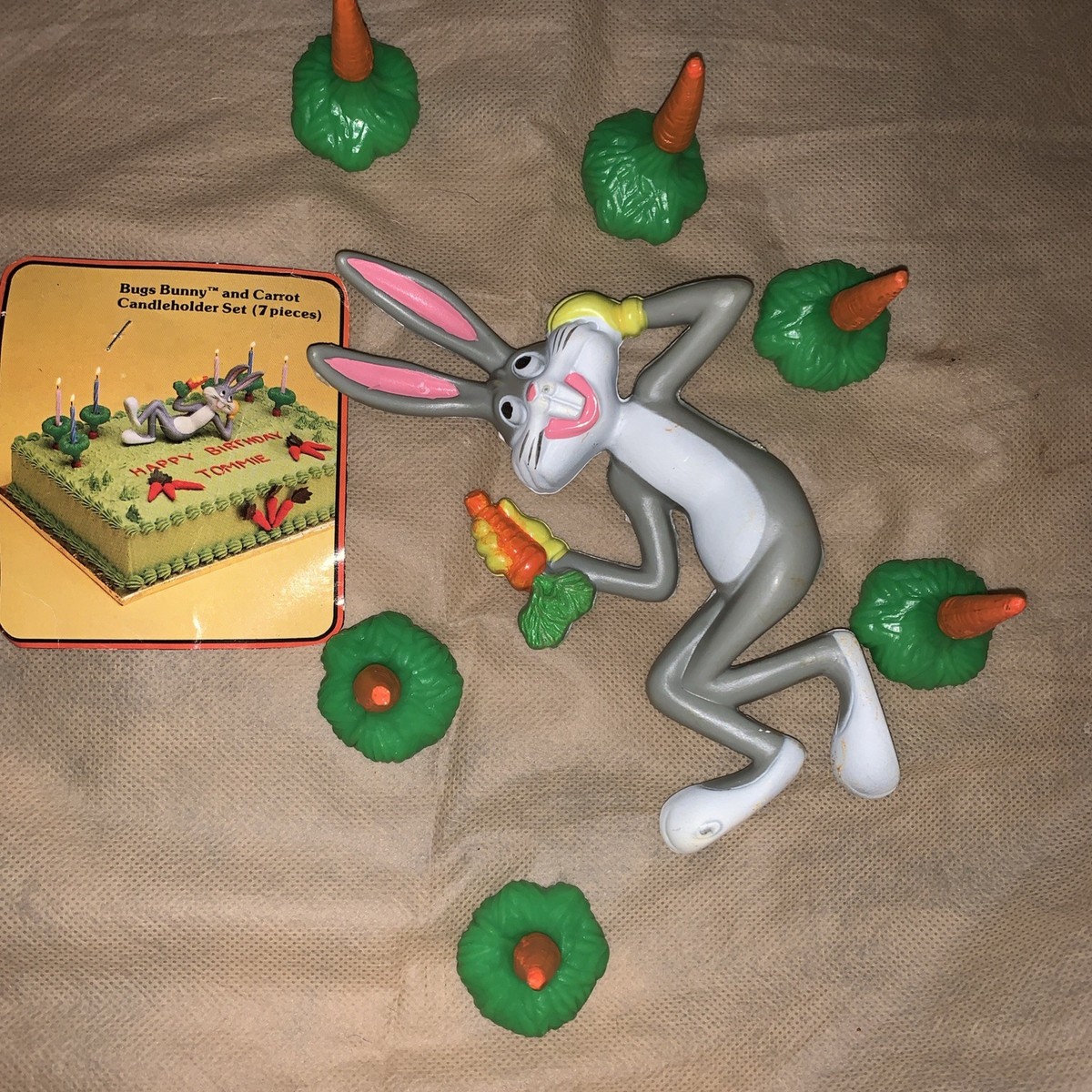 1979 Vintage Bugs Bunny Cake Toppers Set Wilton Looney Tunes