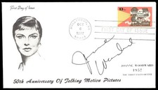 Actress Joanne Woodward First 1st Day Cover Signed Auto -Rare Vintage Autograph