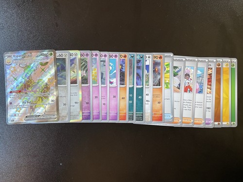 Pokemon TCG Paldean Fates 20-Card Lot Full Art Espathra ex 214/091 English