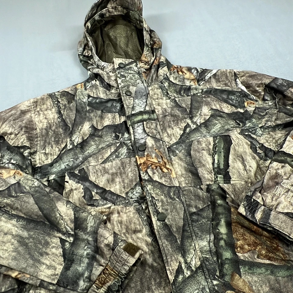 Cabela's Dry-Plus Hunting Jacket Mens XL Tall Camo Mossy Oak Treestand Packable - Image 2 of 4