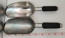 Two, VTG, Industrial Kitchen, Stainless Steel Scoops, 1.5 Cups