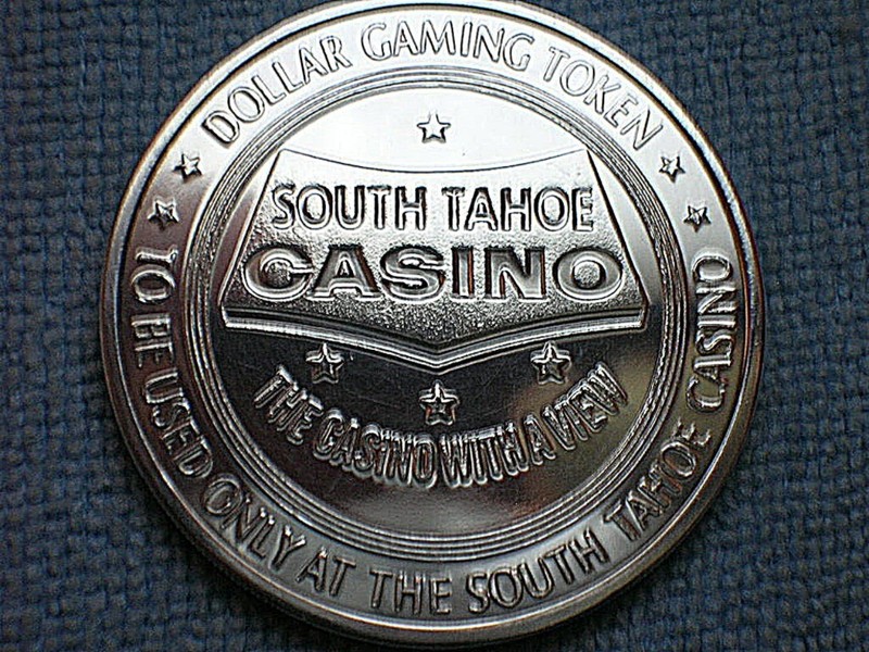 Franklin Mint 1965 Pure Silver Proof, SOUTH TAHOE Casino, Stateline NV, $1 Token