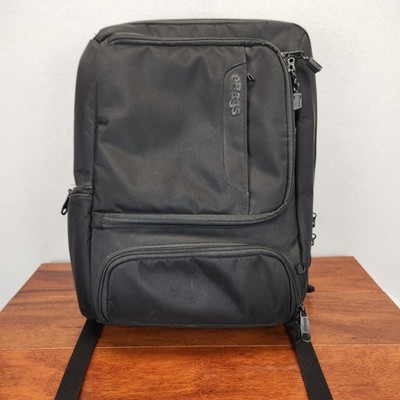 eBags Professional Slim Backpack Laptop Carry On Black Weekender Travel Bag