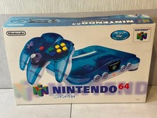Nintendo 64 N64 Console Japan NTSC-J Tested Clear blue almost unused Excellent