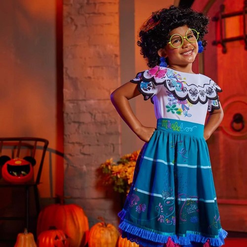 Disney Encanto Girl's Mirabel Madrigal Halloween Costume Cosplay Dress Up