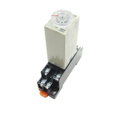 H3Y-2 Power ON Time Delay Relay Timer 1S - 60S 12V 24V 220V DPDT + Socket Base