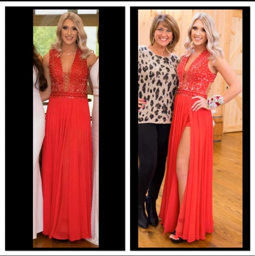 UNDERCOVER Abito The Secret di Alyce Paris rosso abito da ballo formale taglia 2 indossato una volta