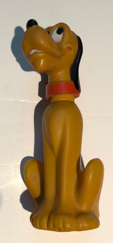 Pluto, Avon empty bottle shampoo, Walt Disney vintage, Soaky