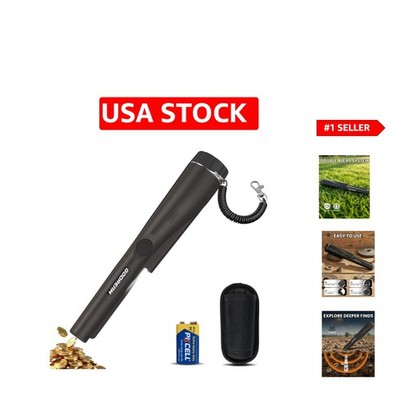 Handheld Treasure Finder with LED Light - Perfect for Kids & Adults - Black