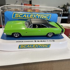 1:32 Slot Car Scalextric C4326 Dodge Charger R/T Sublime Green 70's