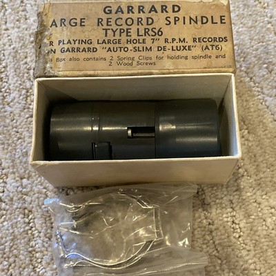Garrard Large Record Spindle Type LRS6 With Mounting Clips In Original Box NOS
