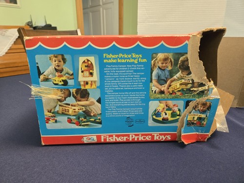 Vintage 1970s Fisher Price Little People 994 Play Family CAMPER 100% Comp W/Box - Picture 15 of 17
