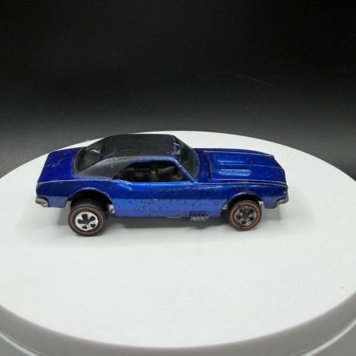Vintage Hot Wheels Redline Custom Camaro Painted Tail Tab Base - Early Run