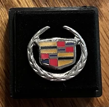 GM Cadillac Emblem Lapel Pin With Tie Tack