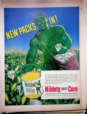 Original 1951 Vintage print AD: Niblets Brand Sweet Corn #Collective