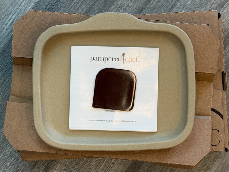 Pampered Chef  Small Stone Bar Pan #100256 In Box Brand New
