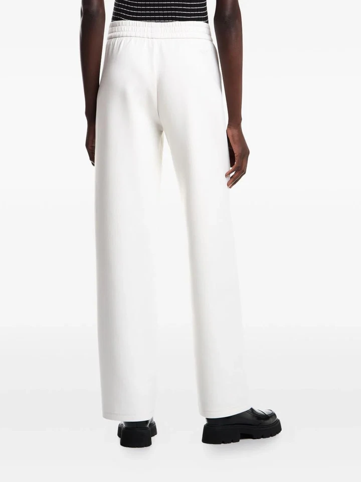 Emporio Armani Ivory Trousers: Elastic Waistband, Straight-Leg, Side Pockets - Image 4 of 4