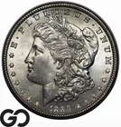 1889 Morgan Silver Dollar Coin, Nice Mint Luster, Solid Gem BU++