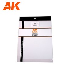 0.25mm Styrene Sheet 245 x 195mm - White Opaque Polystyrene Craft Material