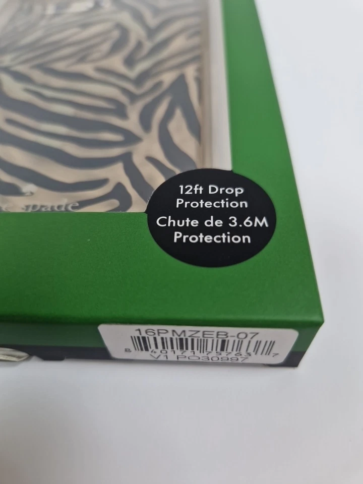 Kate Spade 16 Pro Max Case Magsafe Protective Cover Zebra Print RRP £53 - Image 3 of 4