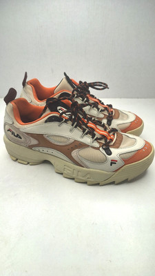 Fila Boveasorus X Disruptor Men's Shoes Cream/Black/Orange Size 11
