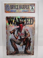 2024 Bryce Harper Wanted SP/99 Ice Refractor MLB Baseball zx3 rc