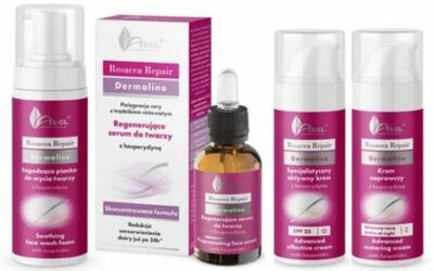 AVA Laboratorium Rosacea Repair Day/Night Cream, Face Serum, Dermocosmetic Serie