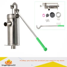 Manual Water Pump Deep Well Hand Pump Suction Pitcher Pump Stainless Steel
