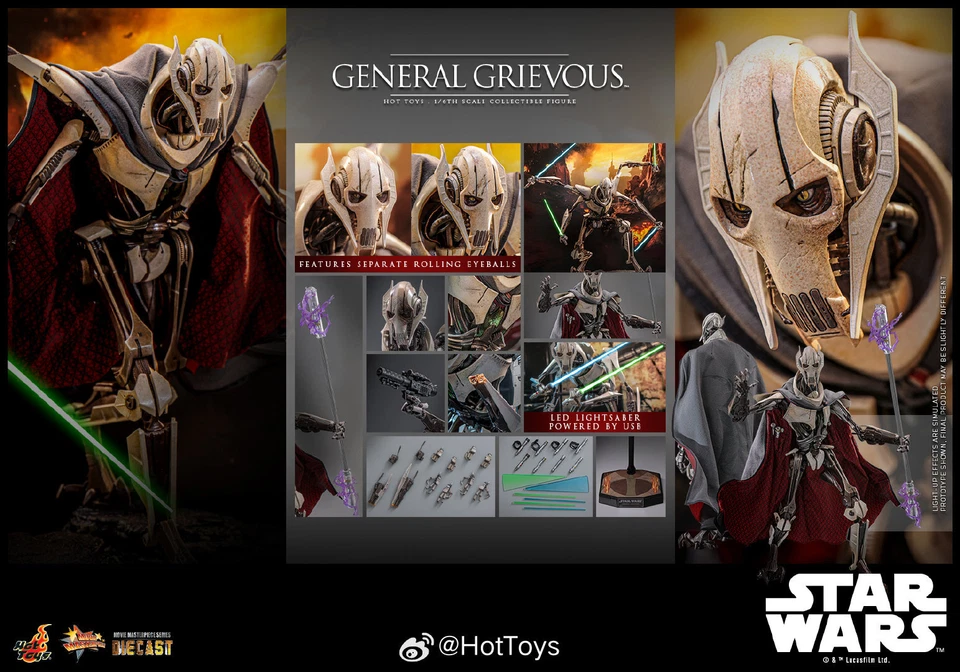 Hot Toys MMS760D67 Star Wars: Revenge of the Sith General Grievous Standard Ver. - Image 3 of 4
