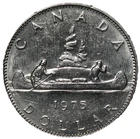 1975 Canada $1 Dollar Die Clash Variety #20954