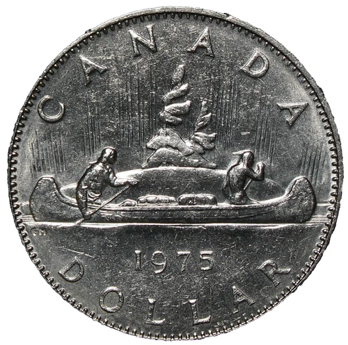 1975 Canada $1 Dollar Die Clash Variety #20954