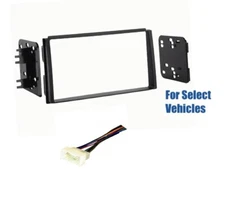 Double Din Car Stereo Radio Dash Wire Trim Kit Combo for 2007-2008 Kia Spectra