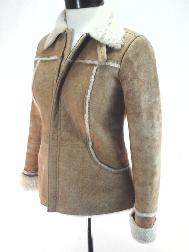 EARL JEAN Sherpa Lined Genuine Leather 