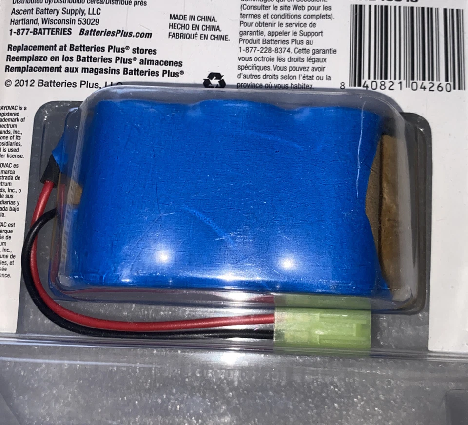 Cordless Vacuum Battery Rayovac HHD10018 8.4V 2500mAh *NEW - Image 4 of 4