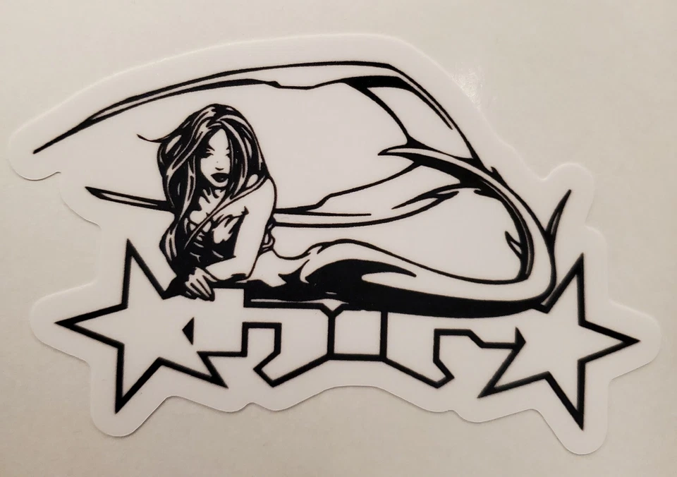 Hawaiian Island Creations mermaid vinyl sticker - decal HIC Hawaii surf