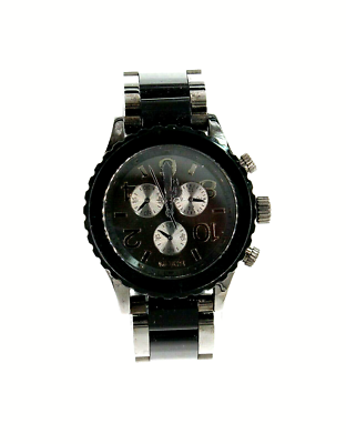 Nixon Unisex Minimize Black Gunmetal Stainless 42-20 Chronograph 