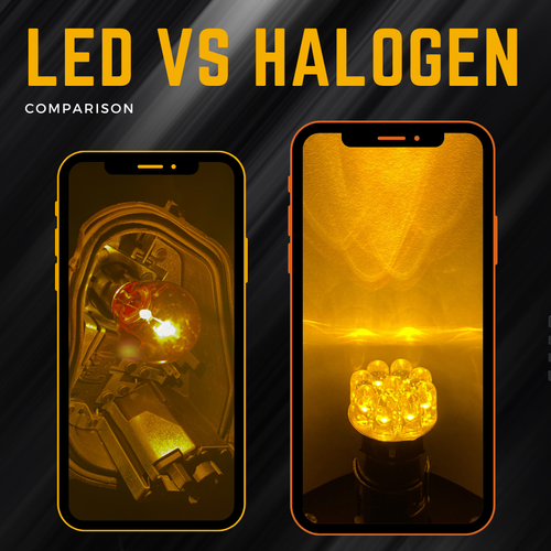 Amber 382 Indicator Ba15s 9 Led P21w 12v Rear Light Bulbs Yellow Hazads Bright - Picture 4 of 12