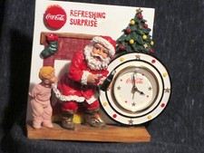 HORLOGE FIGURINE DE COLLECTION COCA-COLA SANTA CLAUS