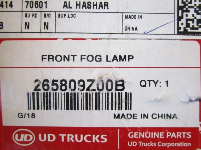 GENUINE NEW UD TRUCK FRONT FOG ROAD LAMP 265809Z00B FREE GENUINE NEW UD TRUCK FRONT FOG ROAD LAMP 265809Z00B FREE