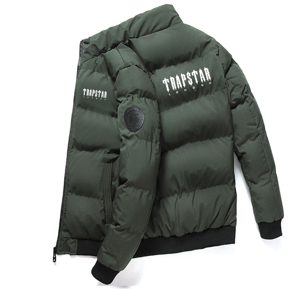 Mens Coats Warm Winter Jacket Quilted Bomber Jacket Windproof Insulated