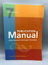 Publication Manual 7th Edition of the America...