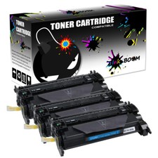 3 Black Toner Cartridges replace for HP CF226X 26X LaserJet Pro M402n M426fdn