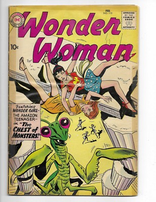 Wonder Woman 112 1960 DC Comics Qualified VG+ 4.5 Wonder Girl
