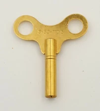 Clock Winding Key Brass 3.5 mm 3.50 mm Size Number 5 Fits Antique Vintage Clocks