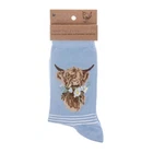 Super Soft Daisy Cow Bamboo Socks -  Wrendale Antibacterial One Size