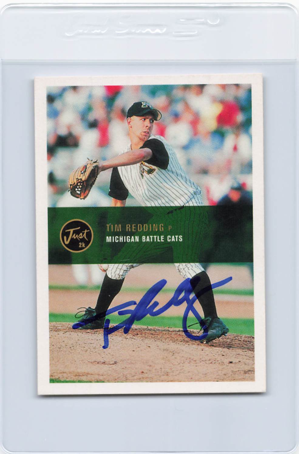 2000 Just #80 Tim Redding Battle Cats Signed Auto *J848