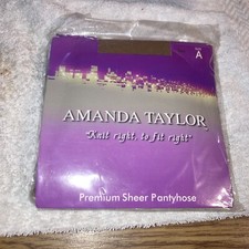 Amanda Taylor Premium Sheer Panty Hose, Size A , TAN